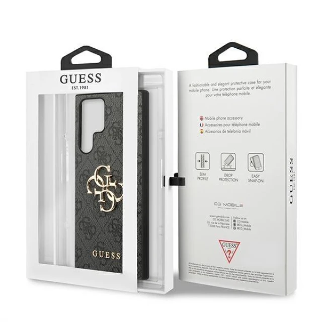 Чохол Guess 4G Big Metal Logo для Samsung Galaxy S22 Grey (GUHCS22L4GMGGR)