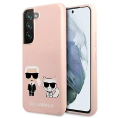 Чохол Karl Lagerfeld Iconic Karl and Choupette для Samsung Galaxy S22 Plus Pink (KLHCS22MSSKCI)