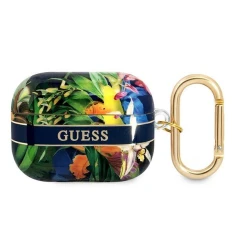 Чохол для навушників Guess Flower Strap Collection для AirPods Pro Blue (GUAPHHFLB)