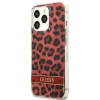 Чохол Guess Leopard для iPhone 13 Pro Red (GUHCP13LHSLEOR)