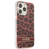 Чохол Guess Leopard для iPhone 13 Pro Red (GUHCP13LHSLEOR)