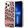 Чохол Guess Leopard для iPhone 13 Pro Pink (GUHCP13LHSLEOP)