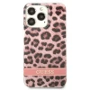 Чохол Guess Leopard для iPhone 13 Pro Pink (GUHCP13LHSLEOP)