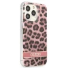 Чохол Guess Leopard для iPhone 13 Pro Pink (GUHCP13LHSLEOP)