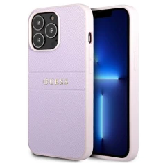 Чохол Guess Saffiano Stripe для iPhone 13 Pro Max Purple (GUHCP13XPSASBPU)