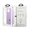 Чохол Guess Saffiano 4G Small Metal Logo для iPhone 13 mini Purple (GUHCP13SPS4MU)