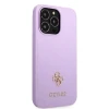 Чохол Guess Saffiano 4G Small Metal Logo для iPhone 13 Pro Max Purple (GUHCP13XPS4MU)