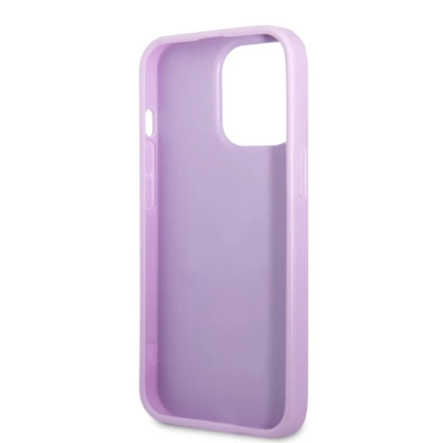 Чохол Guess Saffiano 4G Small Metal Logo для iPhone 13 Pro Max Purple (GUHCP13XPS4MU)