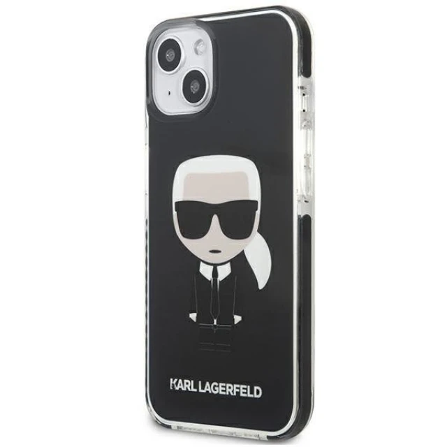 Чохол Karl Lagerfeld Iconik Karl для iPhone 13 mini Black (KLHCP13STPEIKK)