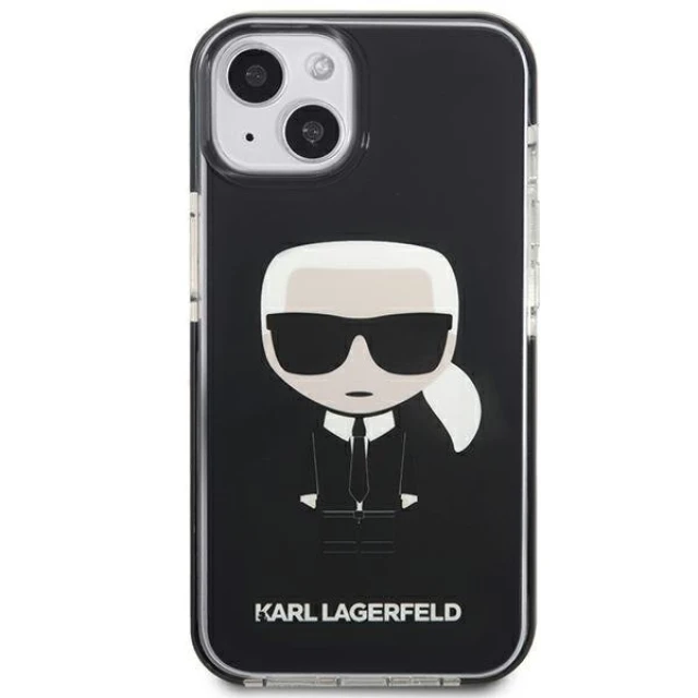 Чохол Karl Lagerfeld Iconik Karl для iPhone 13 mini Black (KLHCP13STPEIKK)