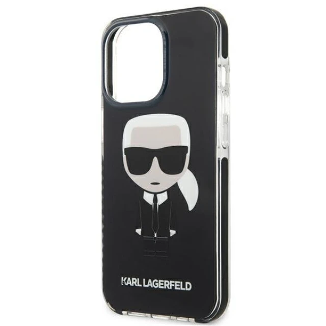 Чохол Karl Lagerfeld Iconik Karl для iPhone 13 | 13 Pro Black (KLHCP13LTPEIKK)