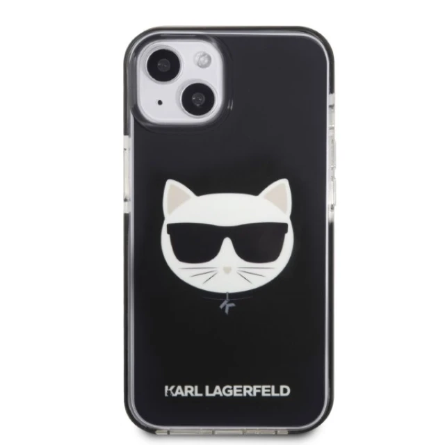 Чохол Karl Lagerfeld Choupette Head для iPhone 13 mini Black (KLHCP13STPECK)
