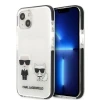 Чохол Karl Lagerfeld Karl & Choupette для iPhone 13 mini White (KLHCP13STPEKCW)