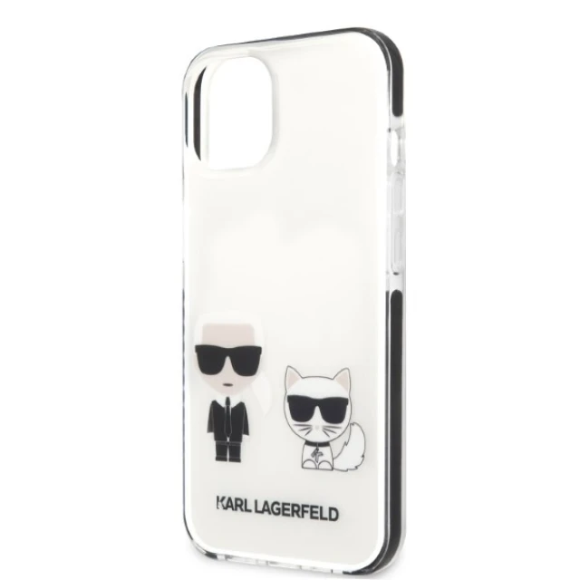 Чохол Karl Lagerfeld Karl & Choupette для iPhone 13 mini White (KLHCP13STPEKCW)