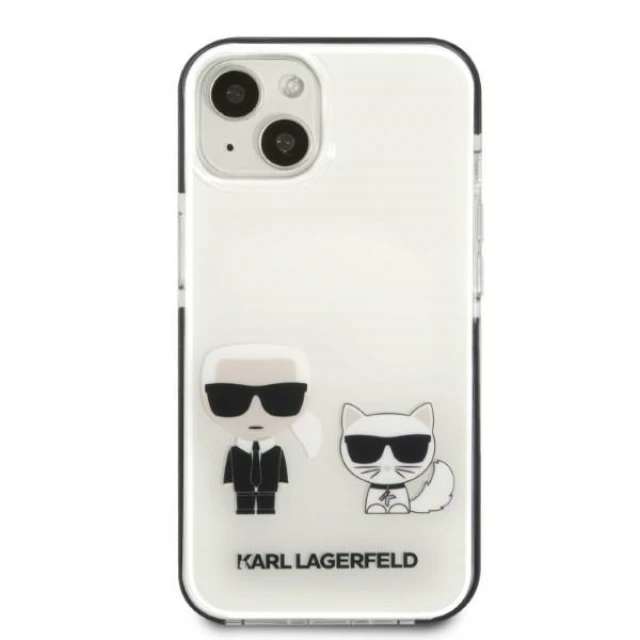 Чохол Karl Lagerfeld Karl & Choupette для iPhone 13 White (KLHCP13MTPEKCW)