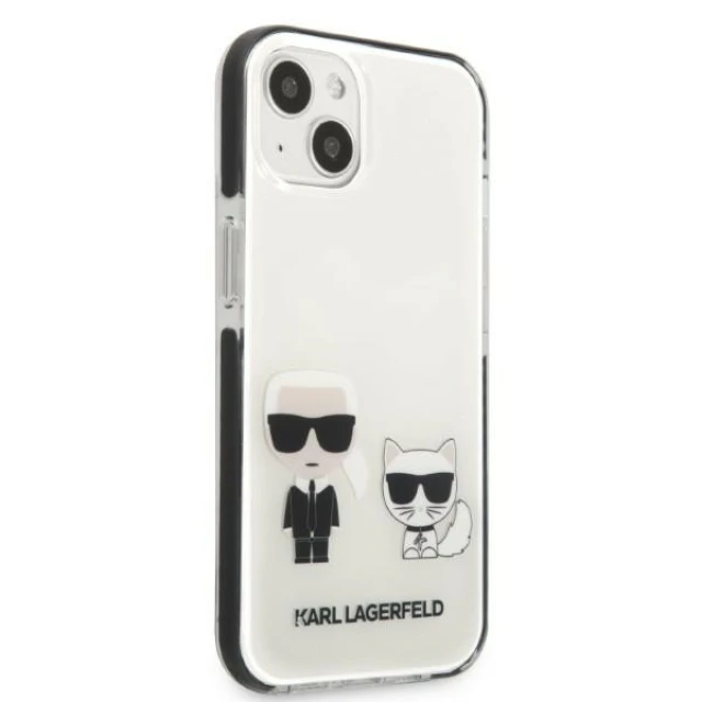 Чохол Karl Lagerfeld Karl & Choupette для iPhone 13 White (KLHCP13MTPEKCW)