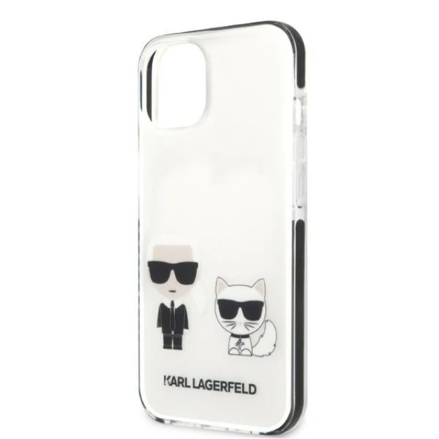 Чохол Karl Lagerfeld Karl & Choupette для iPhone 13 White (KLHCP13MTPEKCW)