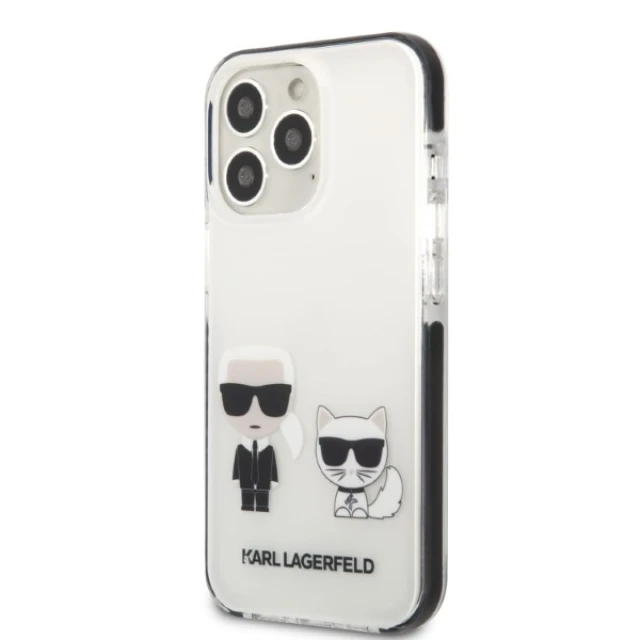 Чохол Karl Lagerfeld Karl & Choupette для iPhone 13 | 13 Pro White (KLHCP13LTPEKCW)