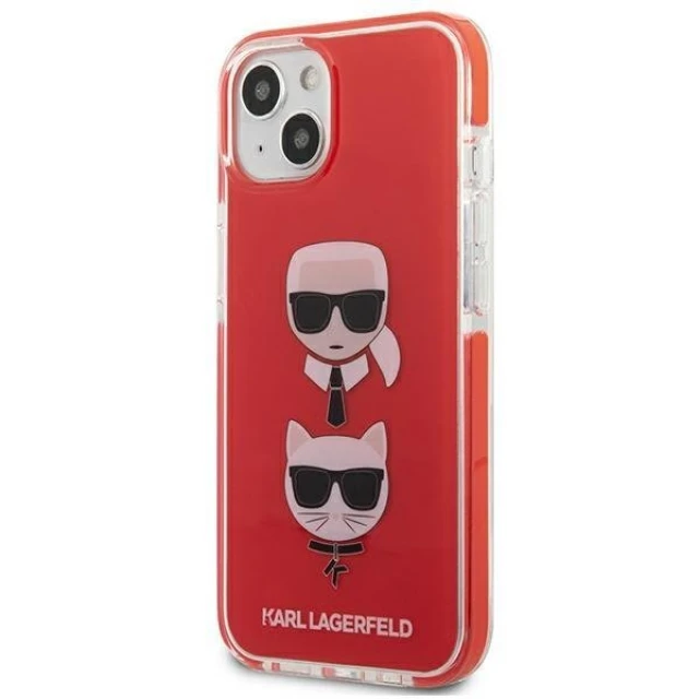 Чохол Karl Lagerfeld Karl & Choupette для iPhone 13 mini Red (KLHCP13STPE2TR)