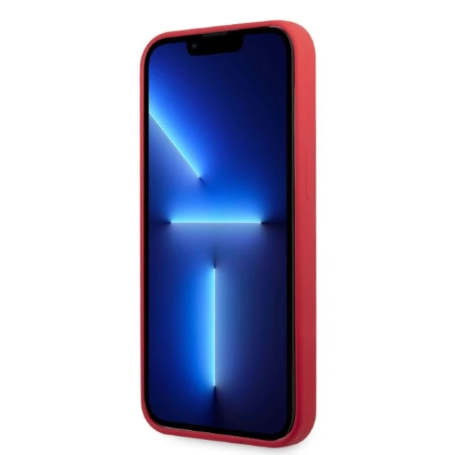 Чохол Karl Lagerfeld Silicone Plaque для iPhone 13 | 13 Pro Red (KLHCP13LSLMP1R)