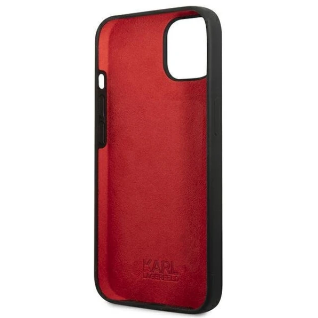 Чохол Karl Lagerfeld Silicone Plaque для iPhone 13 mini Black (KLHCP13SSLMP1K)