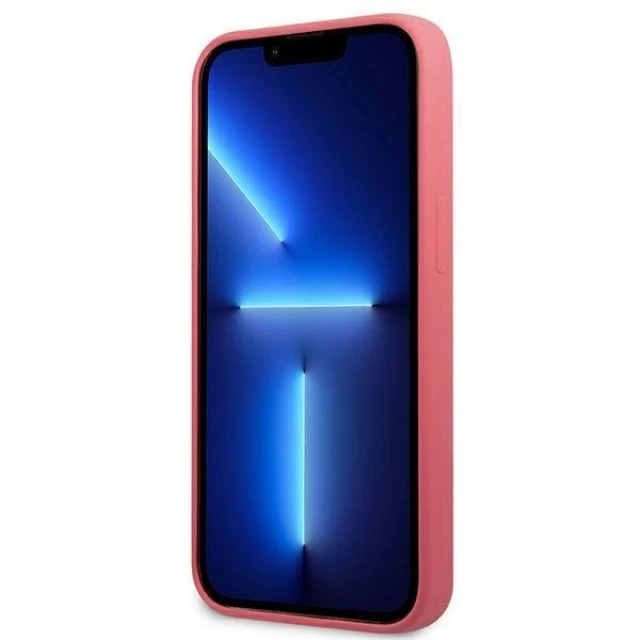 Чохол Karl Lagerfeld Silicone Plaque для iPhone 13 Fuchsia (KLHCP13MSLMP1PI)