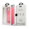 Чохол Karl Lagerfeld Silicone Plaque для iPhone 13 Fuchsia (KLHCP13MSLMP1PI)