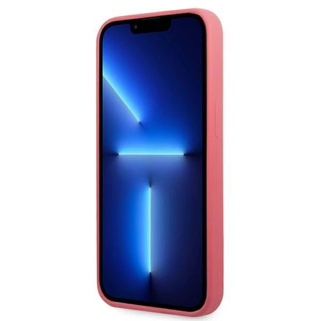 Чохол Karl Lagerfeld Silicone Plaque для iPhone 13 Pro Max Fuchsia (KLHCP13XSLMP1PI)