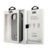 Чехол Karl Lagerfeld Saffiano Plaque для iPhone 13 Silver (KLHCP13MSFMP2DG)