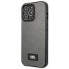 Чохол Karl Lagerfeld Saffiano Plaque для iPhone 13 | 13 Pro Silver (KLHCP13LSFMP2DG)