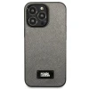 Чохол Karl Lagerfeld Saffiano Plaque для iPhone 13 Pro Max Silver (KLHCP13XSFMP2DG)