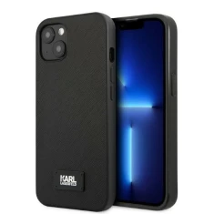 Чохол Karl Lagerfeld Saffiano Plaque для iPhone 13 Black (KLHCP13MSFMP2K)