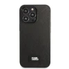 Чохол Karl Lagerfeld Saffiano Plaque для iPhone 13 | 13 Pro Black (KLHCP13LSFMP2K)