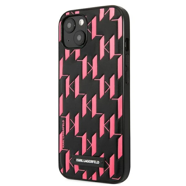 Чохол Karl Lagerfeld Monogram Plaque для iPhone 13 Pink (KLHCP13MMNMP1P)