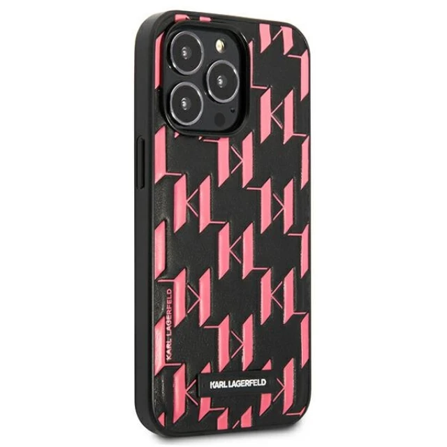 Чохол Karl Lagerfeld Monogram Plaque для iPhone 13 | 13 Pro Pink (KLHCP13LMNMP1P)