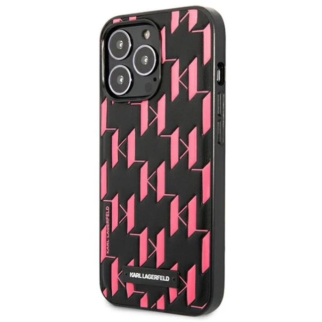 Чохол Karl Lagerfeld Monogram Plaque для iPhone 13 Pro Max Pink (KLHCP13XMNMP1P)