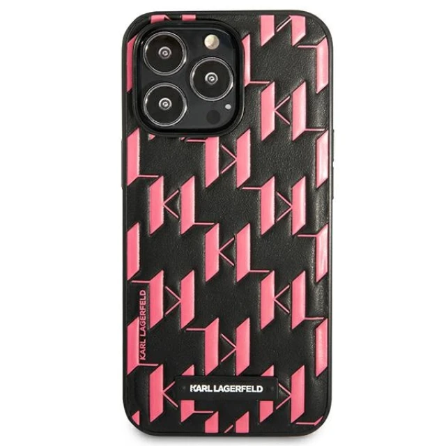 Чохол Karl Lagerfeld Monogram Plaque для iPhone 13 Pro Max Pink (KLHCP13XMNMP1P)