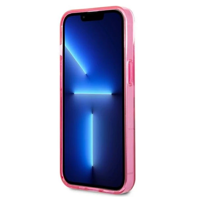 Чохол Karl Lagerfeld Gradient Iconic Karl and Choupette для iPhone 13 mini Pink (KLHCP13STGKCP)