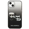 Чохол Karl Lagerfeld Gradient Iconic Karl and Choupette для iPhone 13 mini Black (KLHCP13STGKCK)