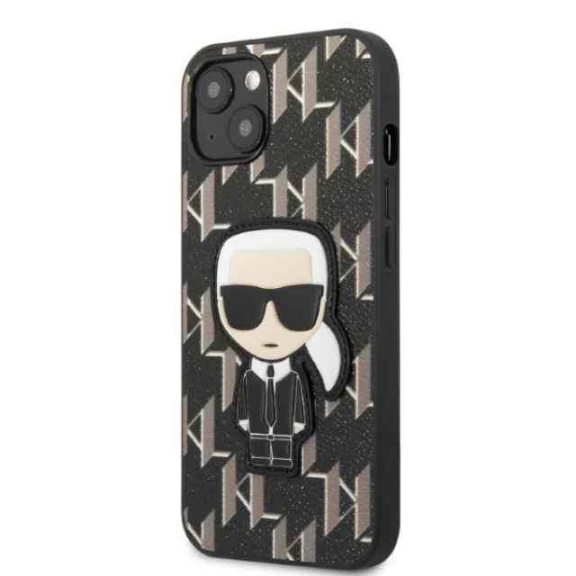 Чехол Karl Lagerfeld Monogram Ikonik Patch для iPhone 13 mini Black (KLHCP13SPMNIKBK)