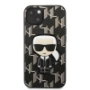 Чехол Karl Lagerfeld Monogram Ikonik Patch для iPhone 13 mini Black (KLHCP13SPMNIKBK)