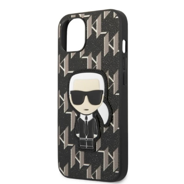 Чехол Karl Lagerfeld Monogram Ikonik Patch для iPhone 13 mini Black (KLHCP13SPMNIKBK)