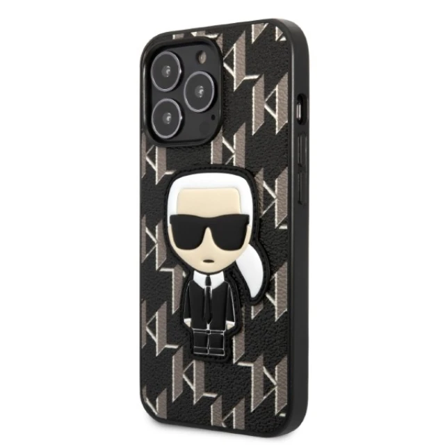 Чехол Karl Lagerfeld Monogram Ikonik Patch для iPhone 13 | 13 Pro Black (KLHCP13LPMNIKBK)