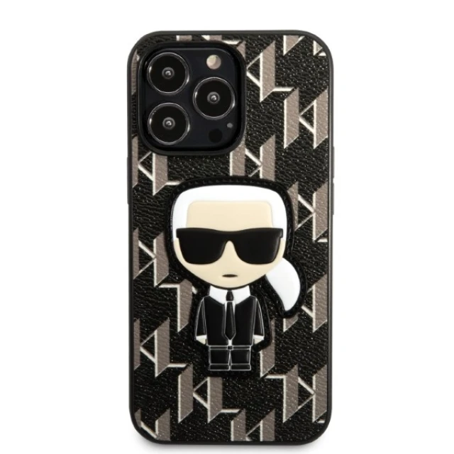 Чехол Karl Lagerfeld Monogram Ikonik Patch для iPhone 13 | 13 Pro Black (KLHCP13LPMNIKBK)