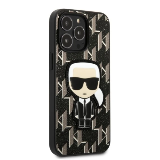 Чехол Karl Lagerfeld Monogram Ikonik Patch для iPhone 13 | 13 Pro Black (KLHCP13LPMNIKBK)