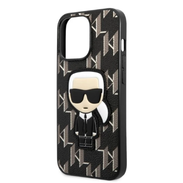 Чехол Karl Lagerfeld Monogram Ikonik Patch для iPhone 13 | 13 Pro Black (KLHCP13LPMNIKBK)