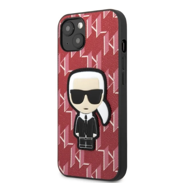 Чохол Karl Lagerfeld Monogram Ikonik Patch для iPhone 13 mini Red (KLHCP13SPMNIKPI)