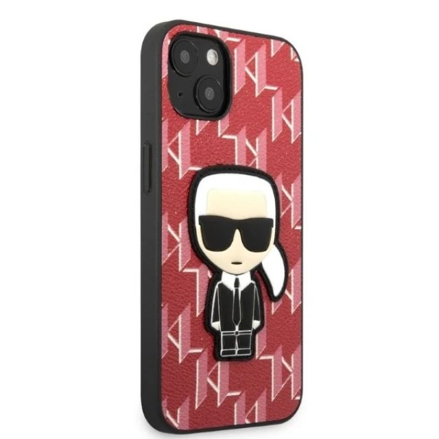 Чохол Karl Lagerfeld Monogram Ikonik Patch для iPhone 13 mini Red (KLHCP13SPMNIKPI)