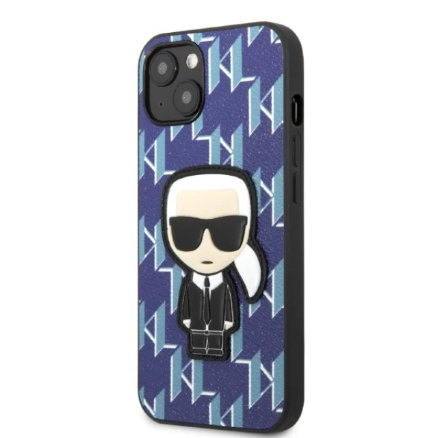 Чохол Karl Lagerfeld Monogram Ikonik Patch для iPhone 13 Blue (KLHCP13MPMNIKBL)