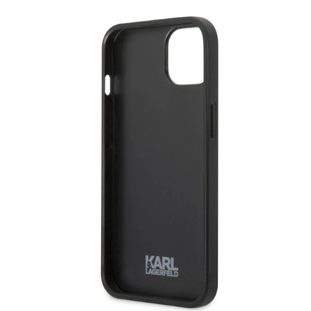 Чохол Karl Lagerfeld Monogram Ikonik Patch для iPhone 13 Blue (KLHCP13MPMNIKBL)